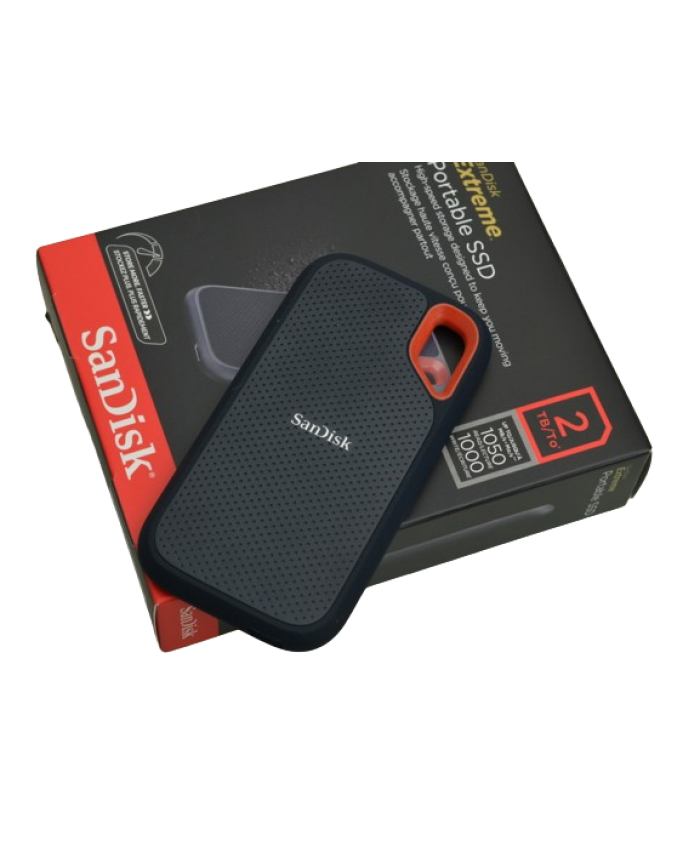 SANDISK EXTERNAL SSD 2TB E61 (TYPE C TO USB 3.2) BLACK 1050 Mbs EXTREME  