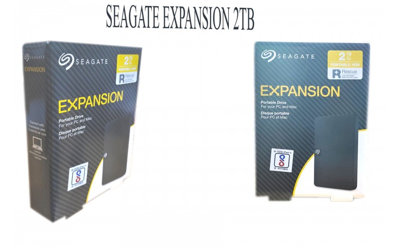 SEAGATE EXTERNAL HARD DISK 2TB EXPANSION 2.5” RESCUE