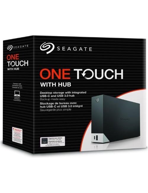 SEAGATE EXTERNAL HARD DISK 8TB ONE TOUCH HUB 3.5” (WITH ADAPTER)