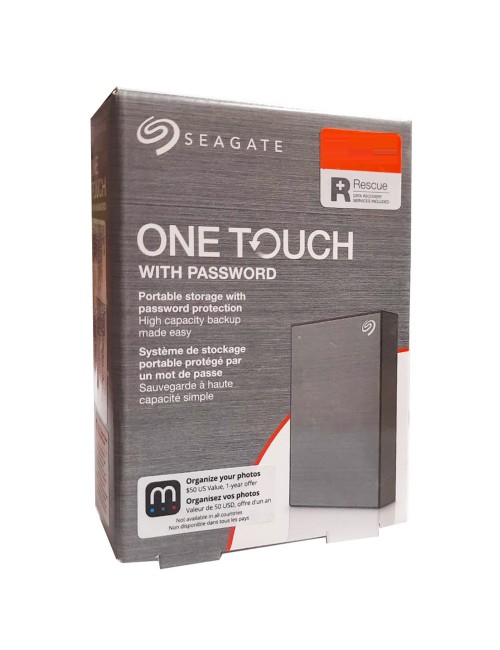 SEAGATE EXTERNAL HARD DISK 1TB ONE TOUCH 2.5” (GREY)