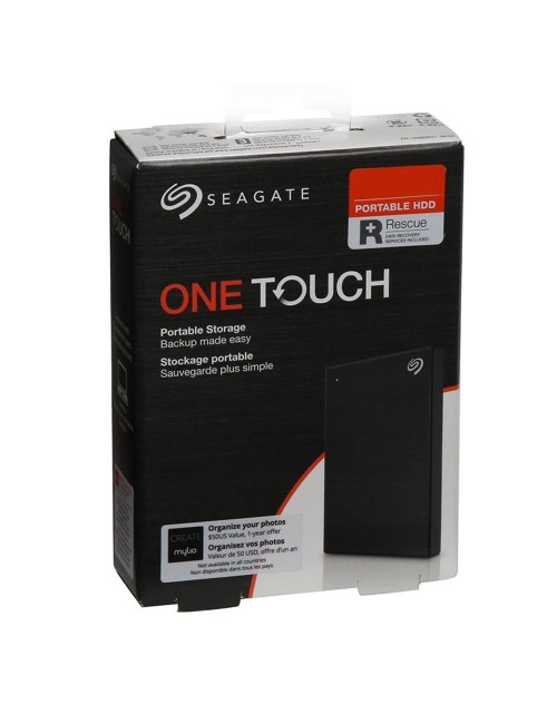 SEAGATE EXTERNAL HARD DISK 1TB ONE TOUCH 2.5” (BLACK)