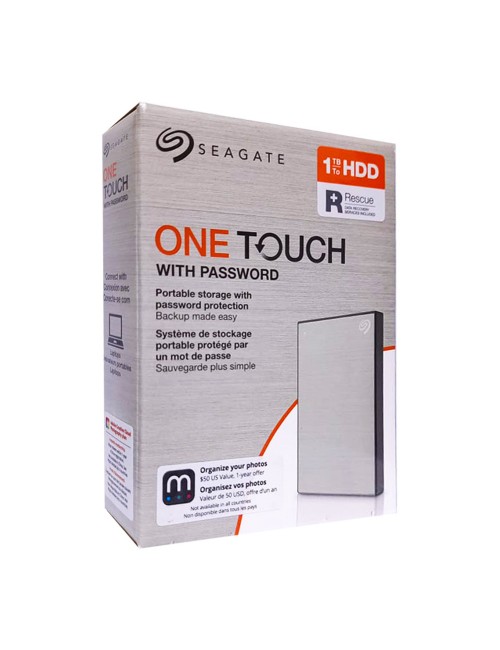 SEAGATE EXTERNAL HARD DISK 1TB ONE TOUCH 2.5” (SILVER)