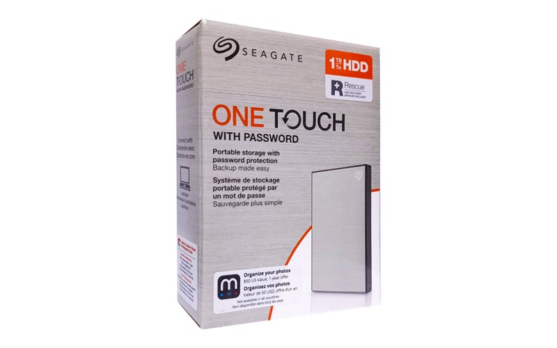 SEAGATE EXTERNAL HARD DISK 1TB ONE TOUCH 2.5” (SILVER)
