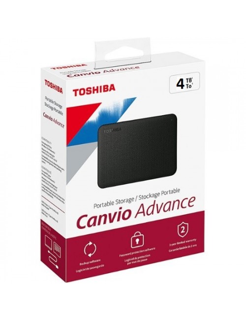 TOSHIBA EXTERNAL HARD DISK 4TB CANVIO ADVANCE 2.5”