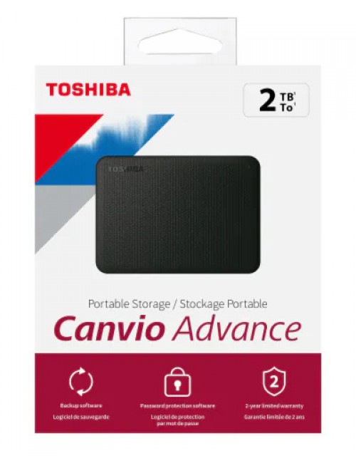 TOSHIBA EXTERNAL HARD DISK 2TB CANVIO ADVANCE 2.5”