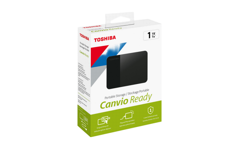 TOSHIBA EXTERNAL HARD DISK 1TB CANVIO READY 2.5”