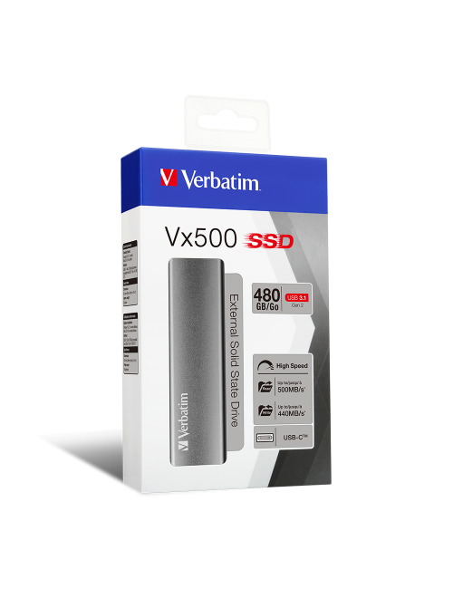VERBATIM EXTERNAL SSD 480GB VX500 (USB C)
