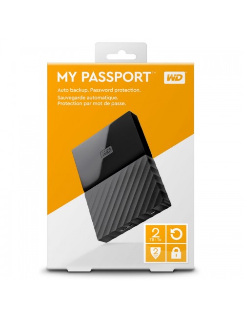 WD EXTERNAL HARD DISK 2TB 2.5" MY PASSPORT BLACK