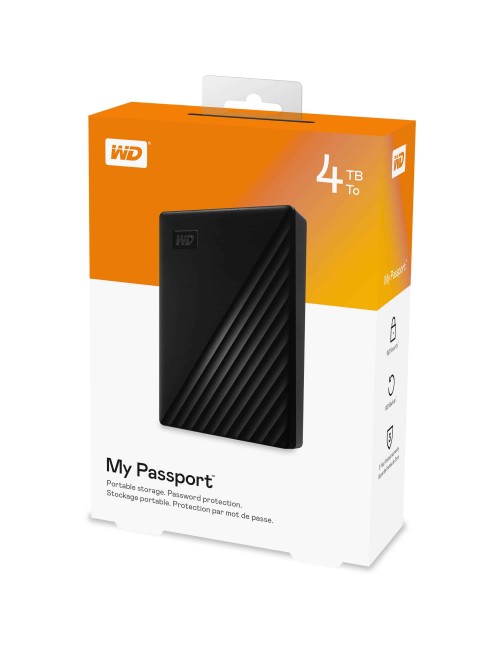 WD EXTERNAL HARD DISK 4TB 2.5" MY PASSPORT BLACK