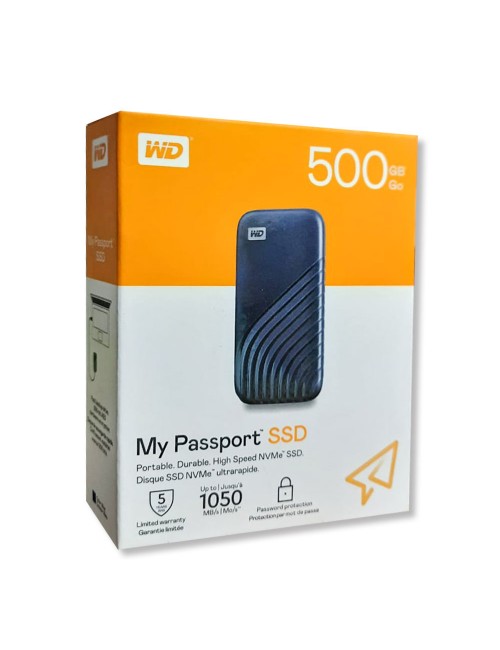WD EXTERNAL SSD 500GB MY PASSPORT BLUE
