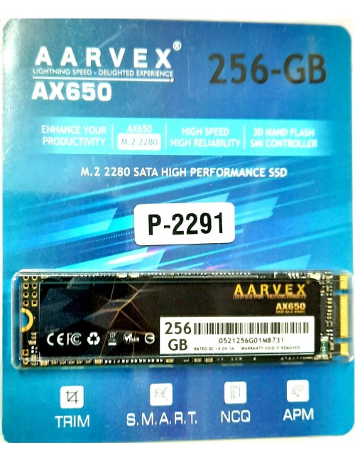 AARVEX INTERNAL SSD 256GB M.2 (AX650)