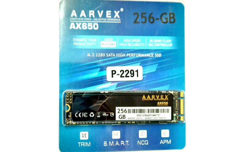 AARVEX INTERNAL SSD 256GB M.2 (AX650)