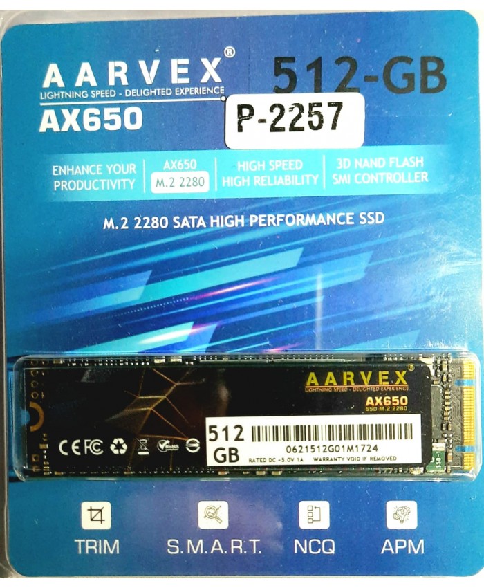 AARVEX INTERNAL SSD 512GB M.2 (AX650)