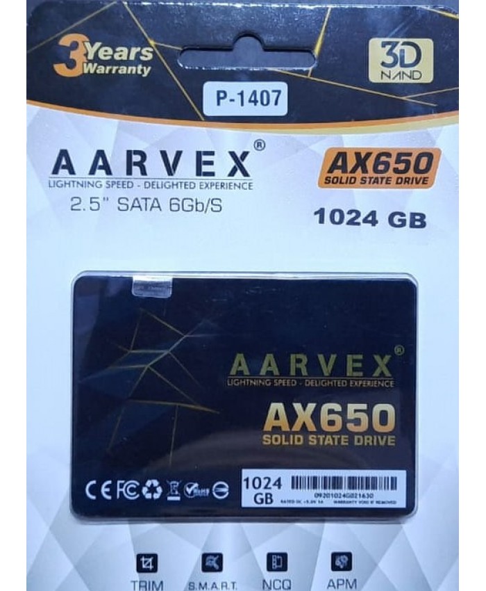 AARVEX SSD 1TB SATA (AX650)