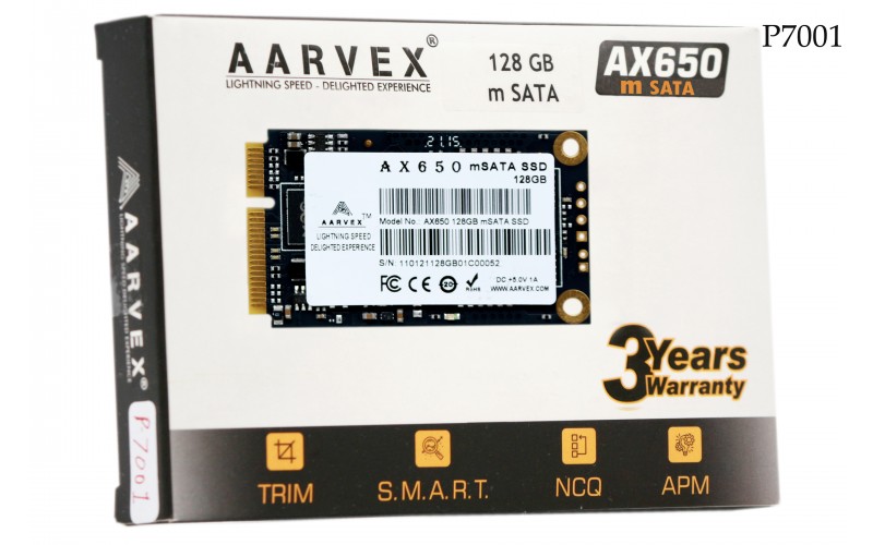 AARVEX INTERNAL SSD 128GB MSATA (AX650)