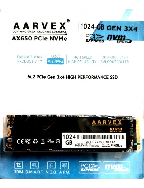 AARVEX INTERNAL SSD 1TB NVME (AX650)