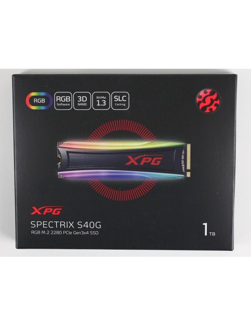 ADATA INTERNAL SSD 1TB NVME SPECTRIX S40G RGB XPG