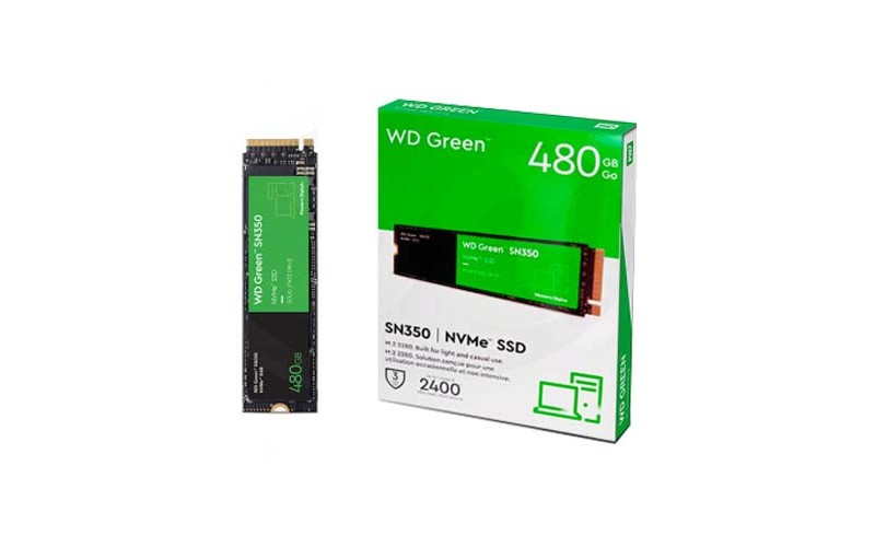 WD Green SN350 NVMe SSD WDS480G2G0C - SSD - 480 Go - interne - M.2