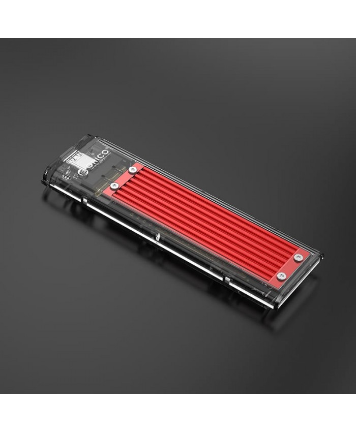 ORICO SSD CASING FOR NVME TO TYPE C TRANSPARENT (TCM2 C3-RD-BP)