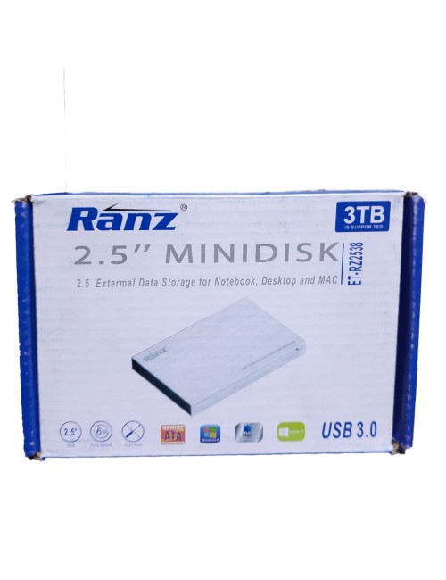 RANZ HDD SATA CASING 2.5" USB 3.0 (METAL)