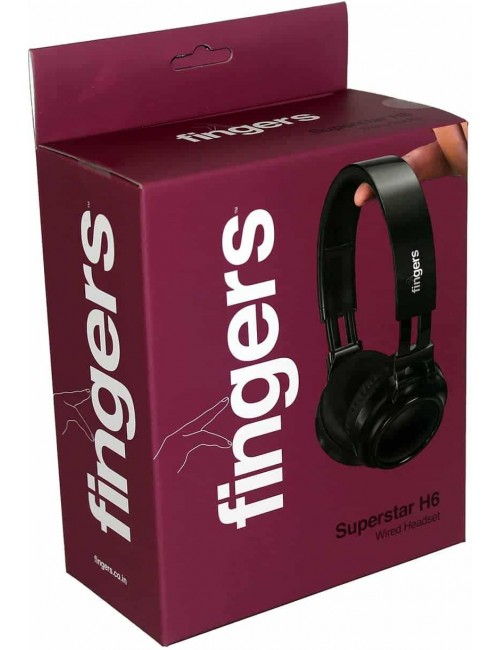 FINGERS WIRED HEADPHONE SUPERSTAR H6 SINGLE PIN