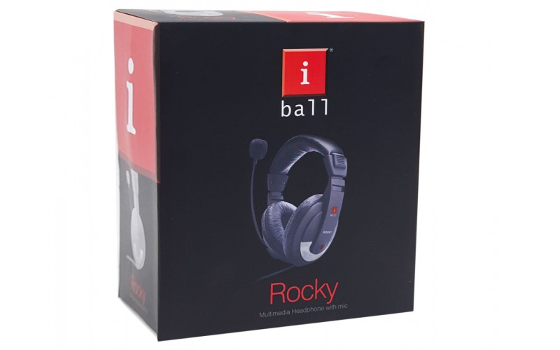IBALL HEADPHONE ROCKY WITH MIC (DOUBLE PIN)