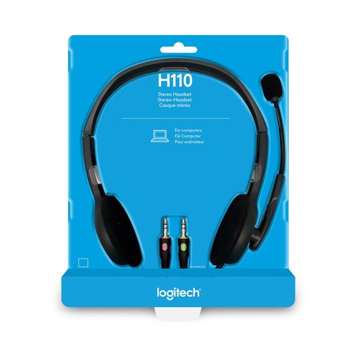 LOGITECH WIRED HEADPHONE H110 (DOUBLE PIN)