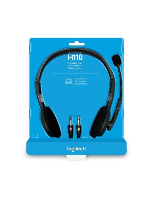 LOGITECH WIRED HEADPHONE H110 (DOUBLE PIN)