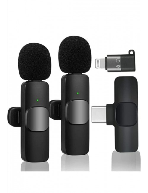 COLLAR WIRELESS MIC K9 FOR TYPE C | IPHONE (WITH 2 MIC)