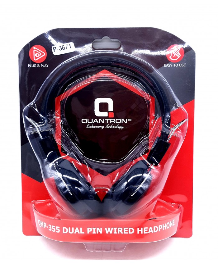 QUANTRON WIRED HEADPHONE (DUAL PIN) QHP355