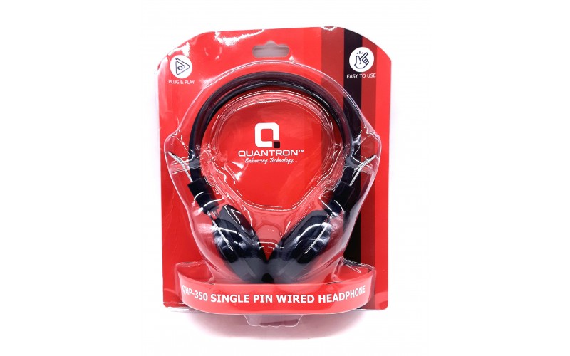 QUANTRON WIRED HEADPHONE (SINGLE PIN) QHP350