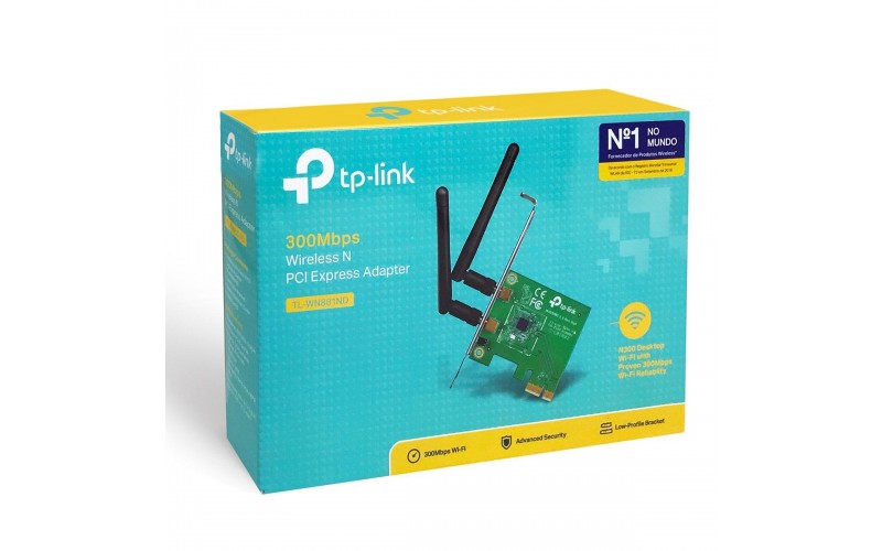 TP LINK PCIE X1 TO WIFI CARD (TL-WN881ND) 300 MBPS