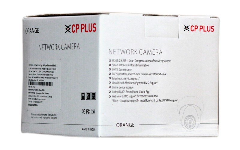 CPPLUS IP DOME 4MP (DA41PL3D) 3.6mm e