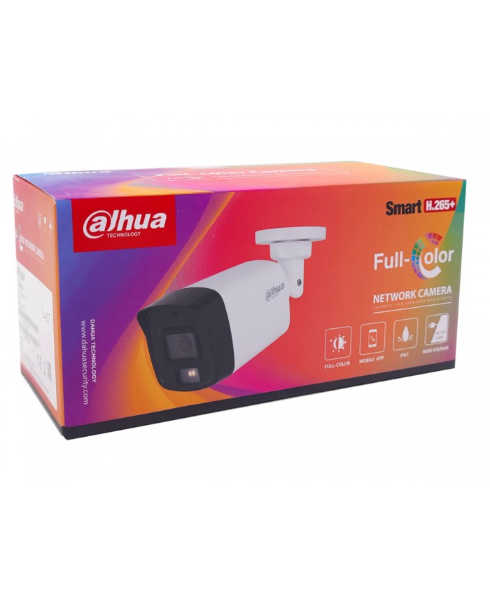 DAHUA IP BULLET 2MP NIGHT COLOUR (HFW1239TL2 A) SILVER BUILT IN MIC