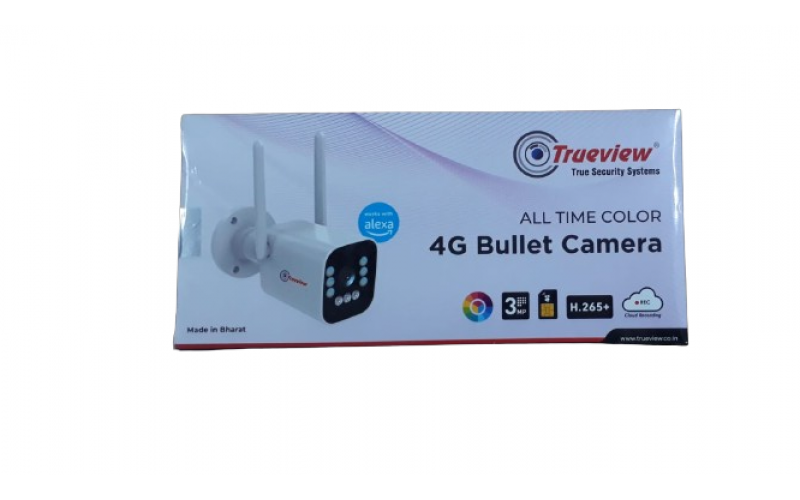 TRUEVIEW 3MP IP BULLET COLOR CAMERA WITH 4G SIM SUPPORTED (2 WAY AUDIO)