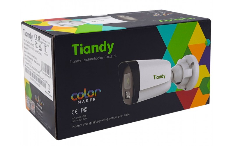 TIANDY IP BULLET 4MP NIGHT COLOR (C34GS) 4mm BUILT IN MIC