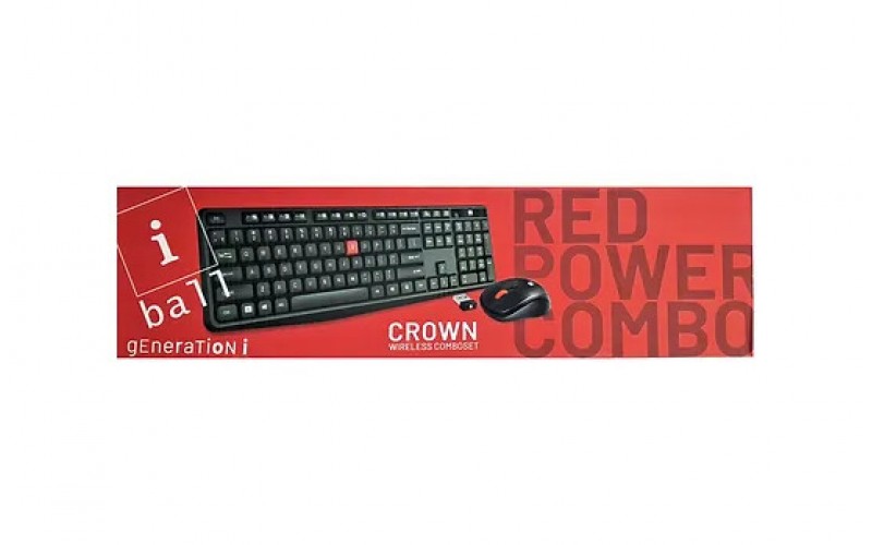 IBALL KEYBOARD MOUSE COMBO WIRELESS CROWN 