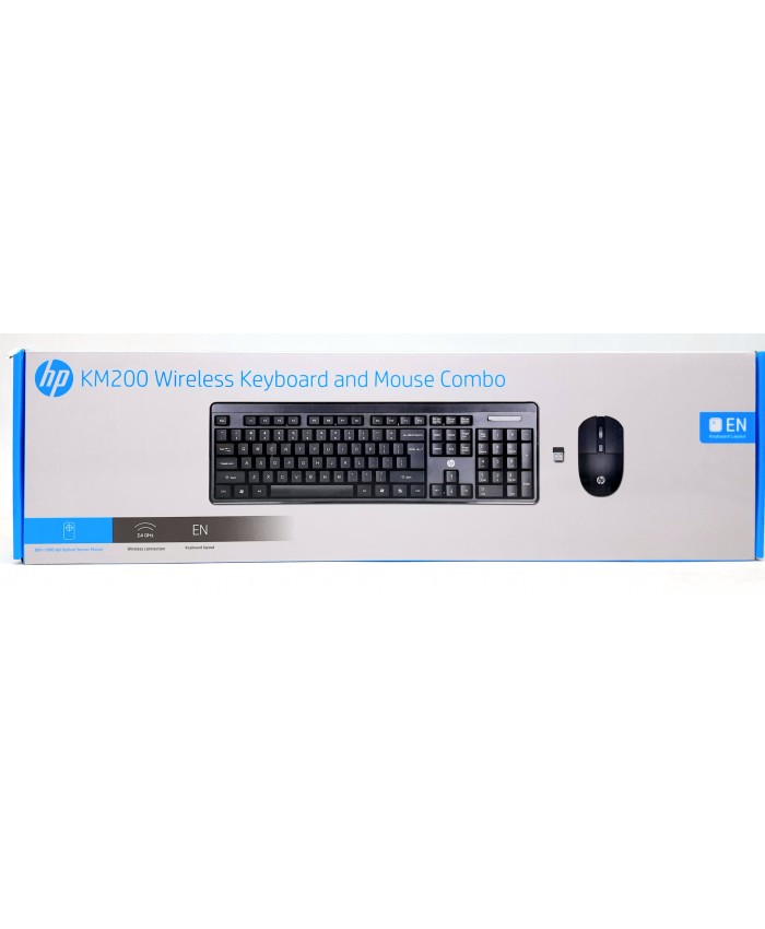 HP KEYBOARD MOUSE COMBO WIRELESS KM200 7J4H8AA