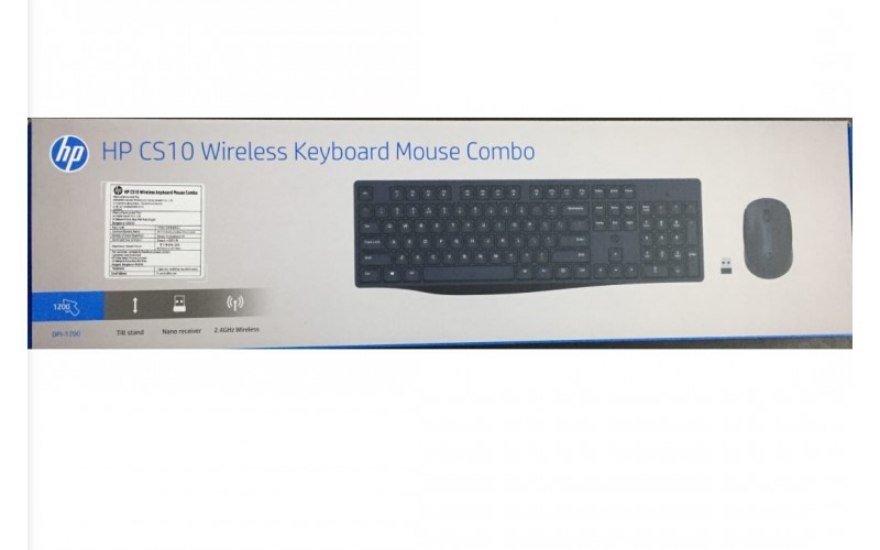 HP KEYBOARD MOUSE COMBO WIRELESS (CS10) (7YA13PA)