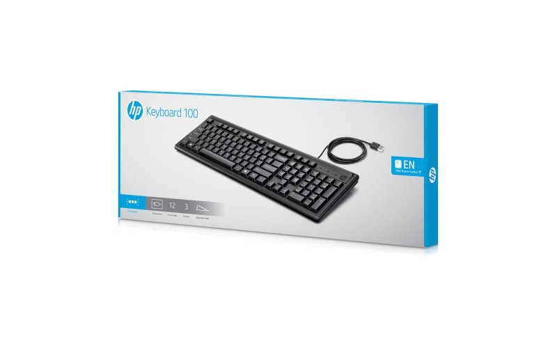 hp 100 wired usb desktop keyboard