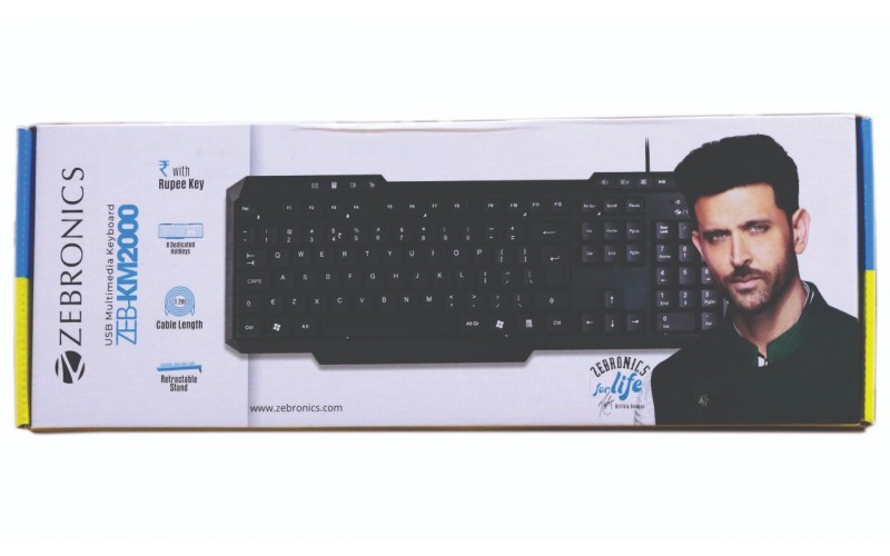 ZEBRONICS KEYBOARD USB ZEB KM2000