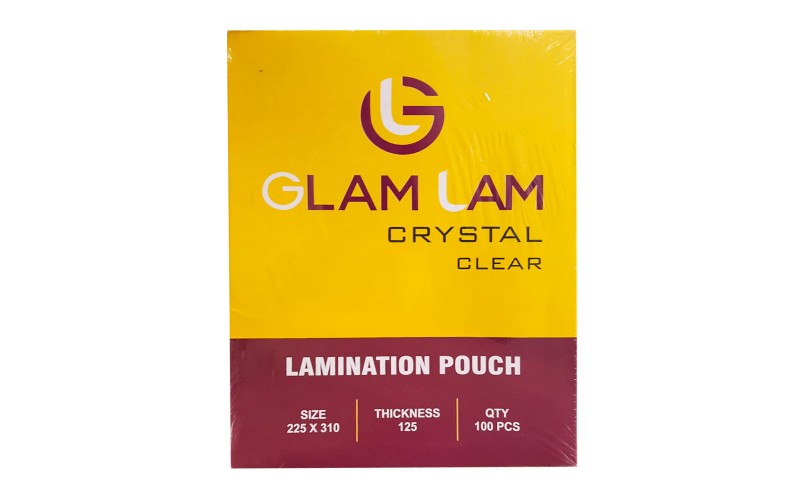 GLAMLAM LAMINATION POUCH FILM 125 MICRON (225mmx310mm) PACK OF 100