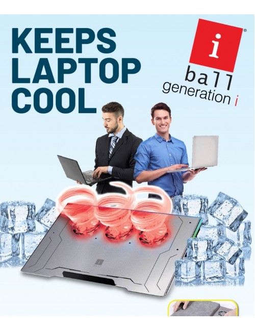 IBALL LAPTOP COOLING PAD 16"  ICEPAD AL3 WITH 3 RGB FANS