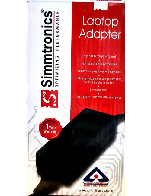 SIMMTRONICS LAPTOP ADAPTOR FOR ASUS 45W 19V / 2.37A (SMALL PIN)