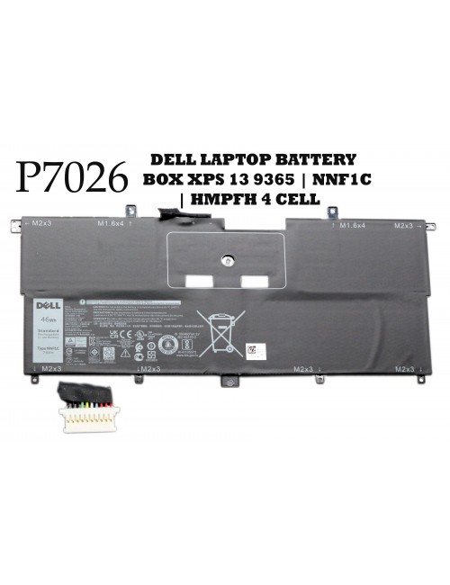 DELL LAPTOP BATTERY BOX XPS 13 9365 | NNF1C | HMPFH 4 CELL