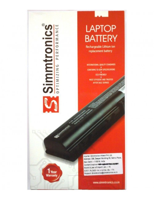 SIMMTRONICS LAPTOP BATTERY FOR DELL 3521, 5521, XCMRD, MR90Y  (6 CELL)