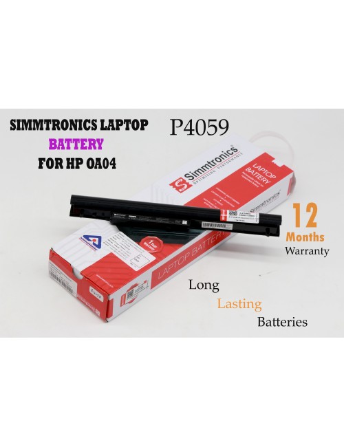 SIMMTRONICS LAPTOP BATTERY FOR HP OA04
