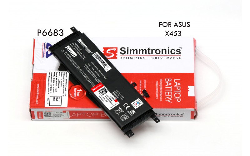 SIMMTRONICS LAPTOP BATTERY FOR ASUS X453
