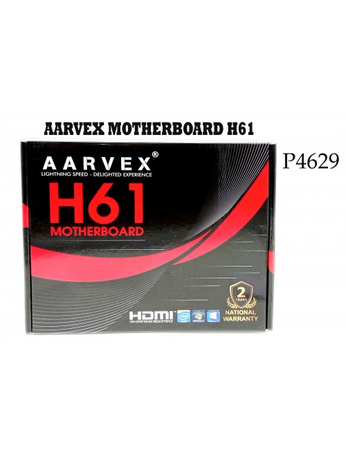 AARVEX MOTHERBOARD H61 (2 YEAR) (FOR INTEL)