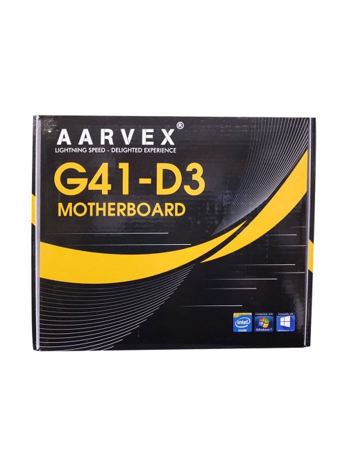 AARVEX MOTHERBOARD 41 (G41D3) DDR3 (FOR INTEL)